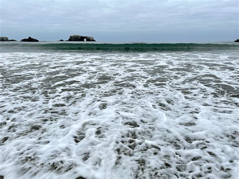 sneaker waves in the ocean.